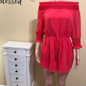 🌹Belle Sky Ruffled Off-Shoulder Rumper